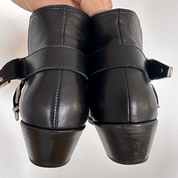 Anine Bing Bianca Leather Stud Black Ankle Boots EU38 - Picture 7 of 11